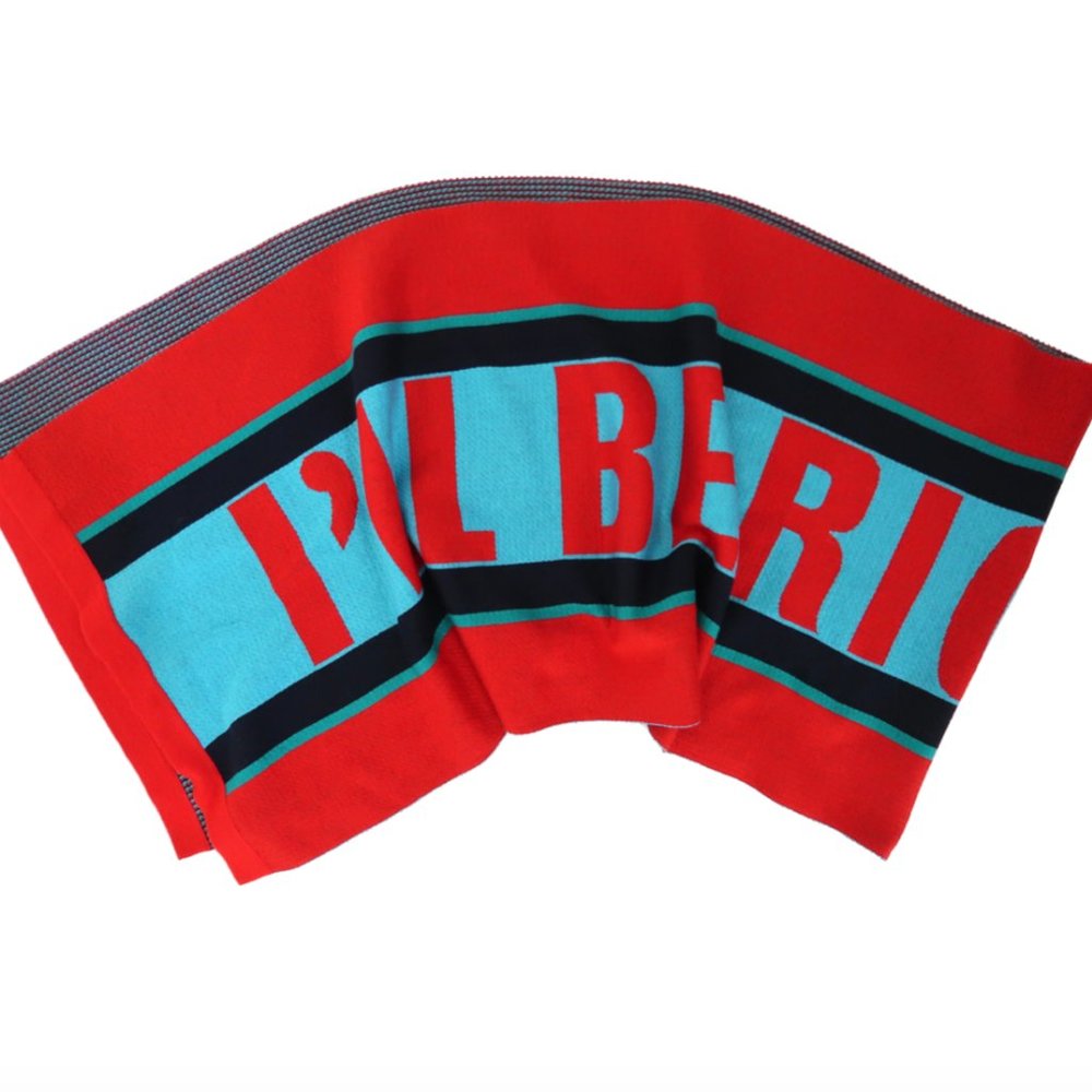 MUVEIL I'll Be Right Here Large Graphic Scarf NWOT